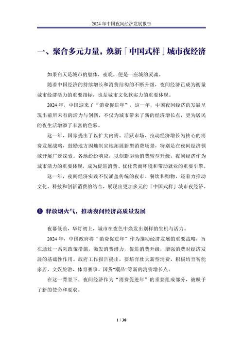 夜间经济规范(夜间经济文件)