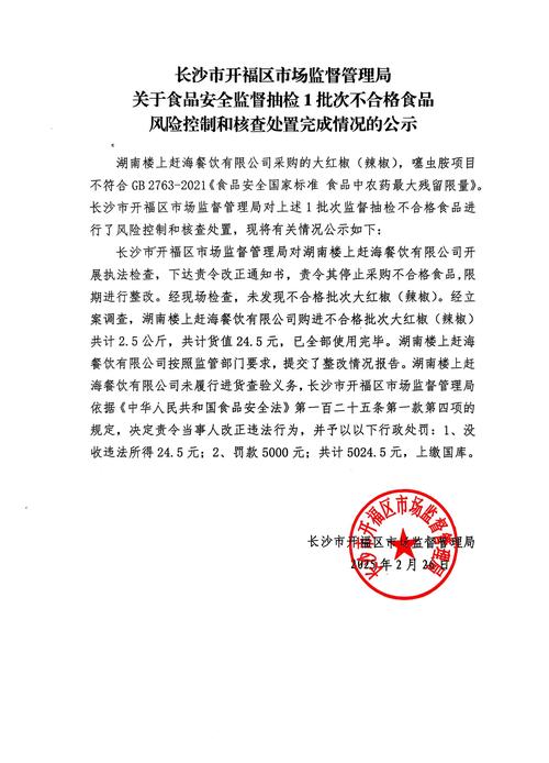 食品安全抽查(食品安全抽查不合格怎么处罚)